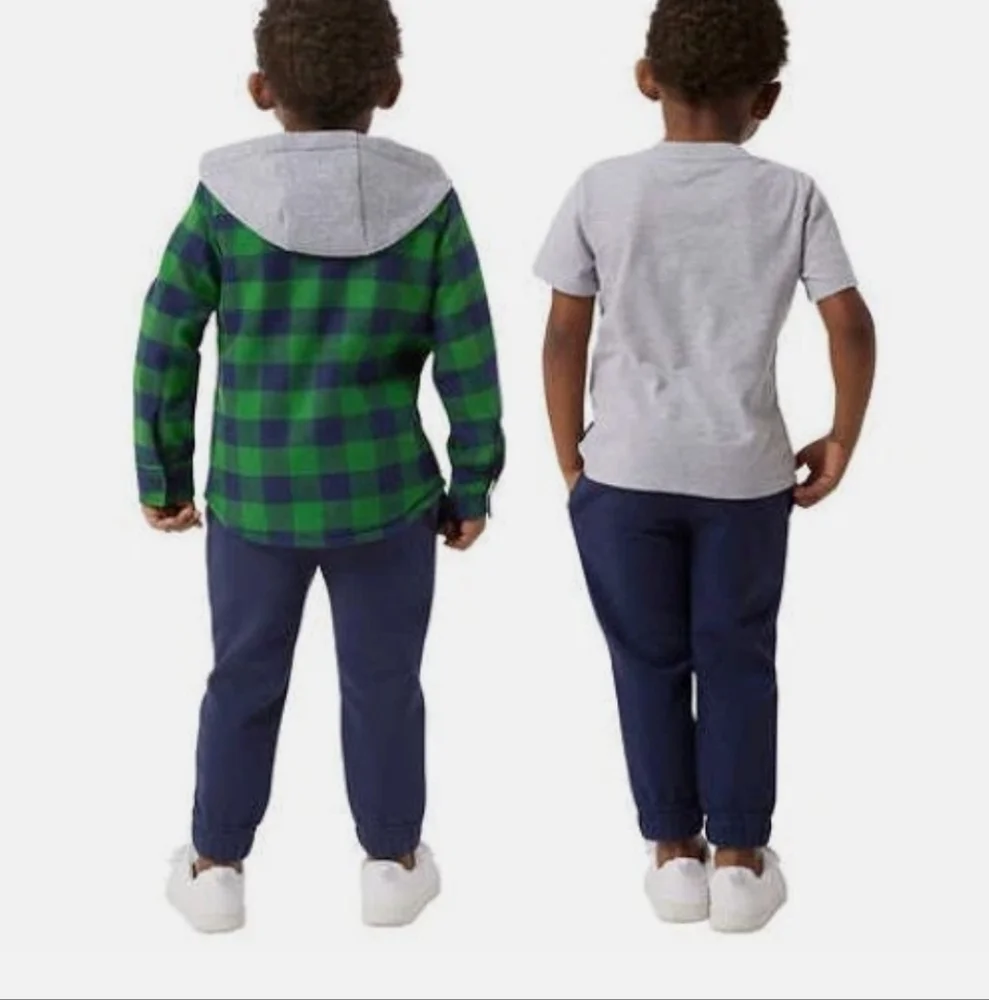 BUFFALO DAVID BITTON BOYS 3 PIECE OUTFIT BRAND NEW WITH TAGS GREEN & NAVY BLU